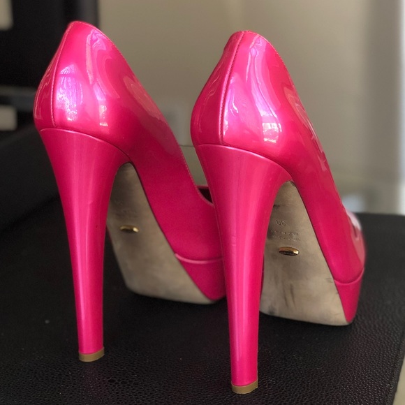Metallic Pink Sergio Rossi Patent Leather Pumps - Picture 8 of 8